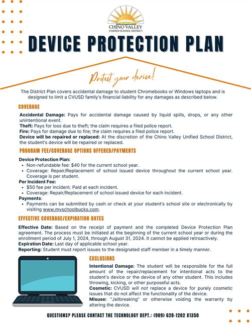 CVUSD Device Protection Plan